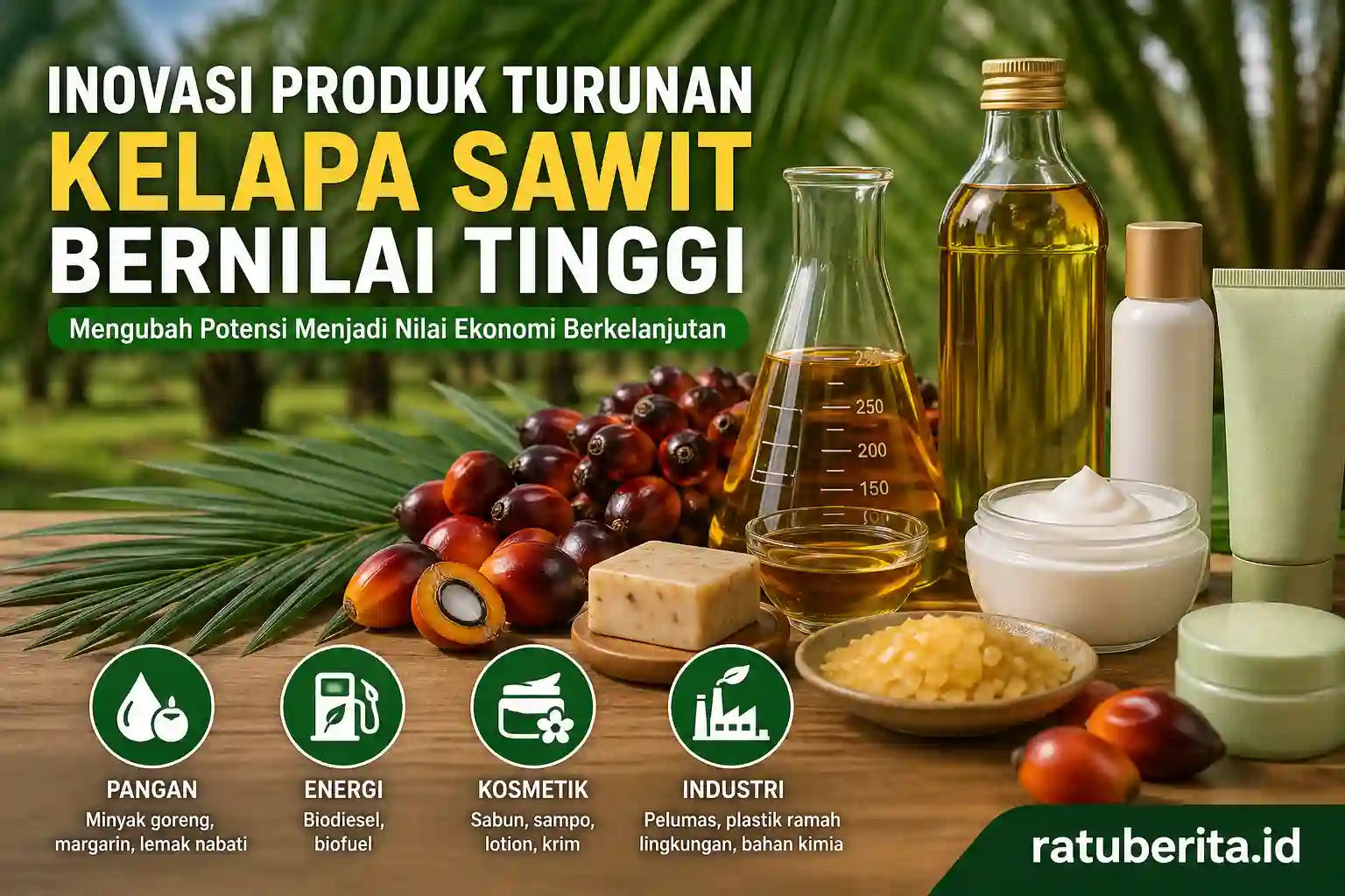 Inovasi Produk Turunan Kelapa Sawit Bernilai Tinggi