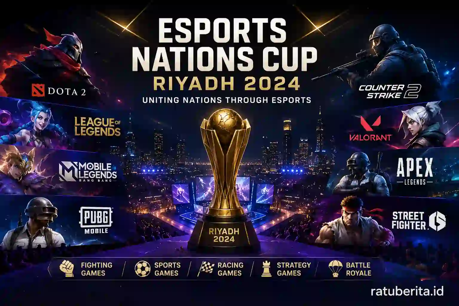 Kategori Cabang Game Esports Nations Cup Riyadh