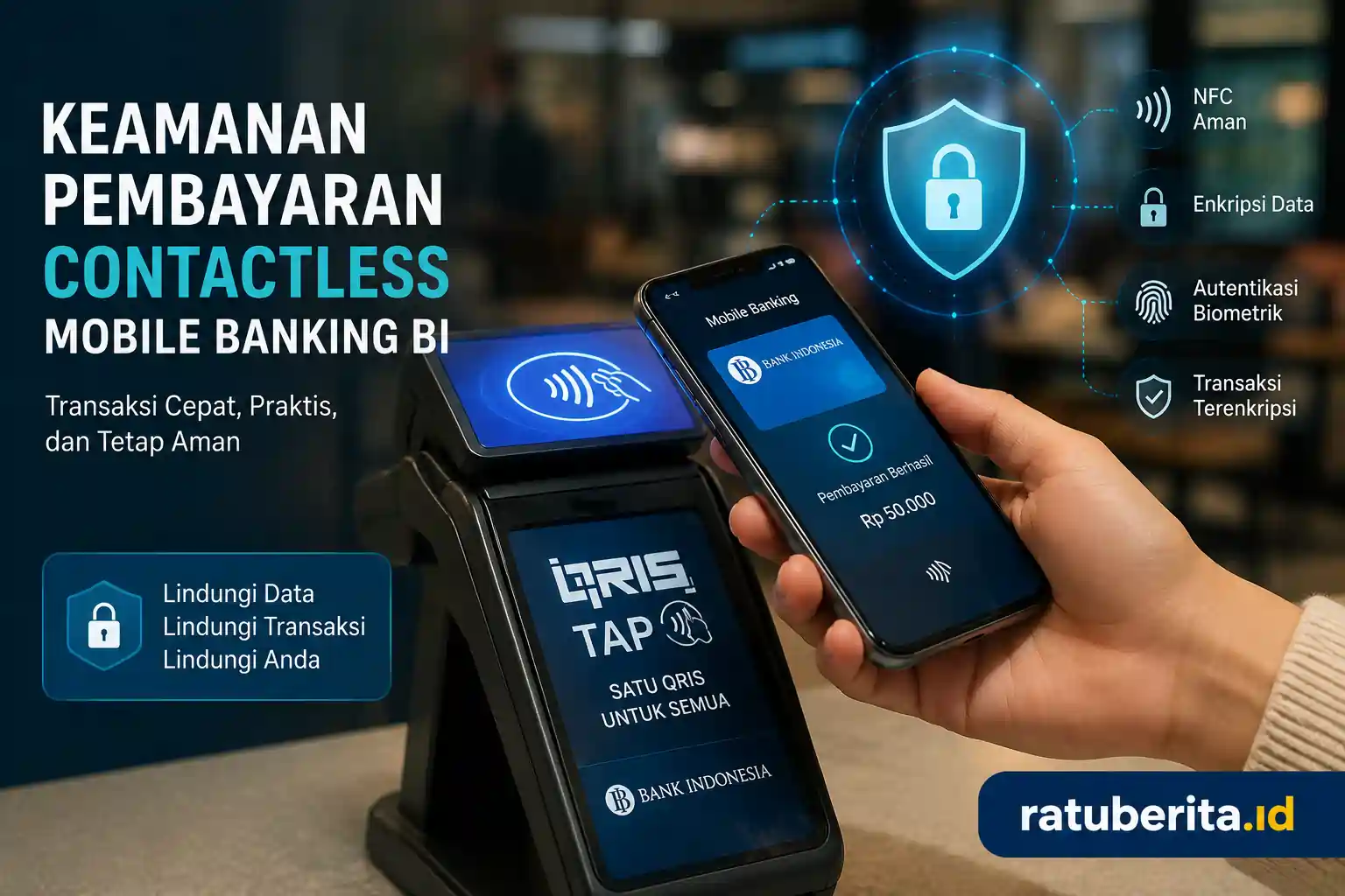 Keamanan Pembayaran Contactless Mobile Banking Bi
