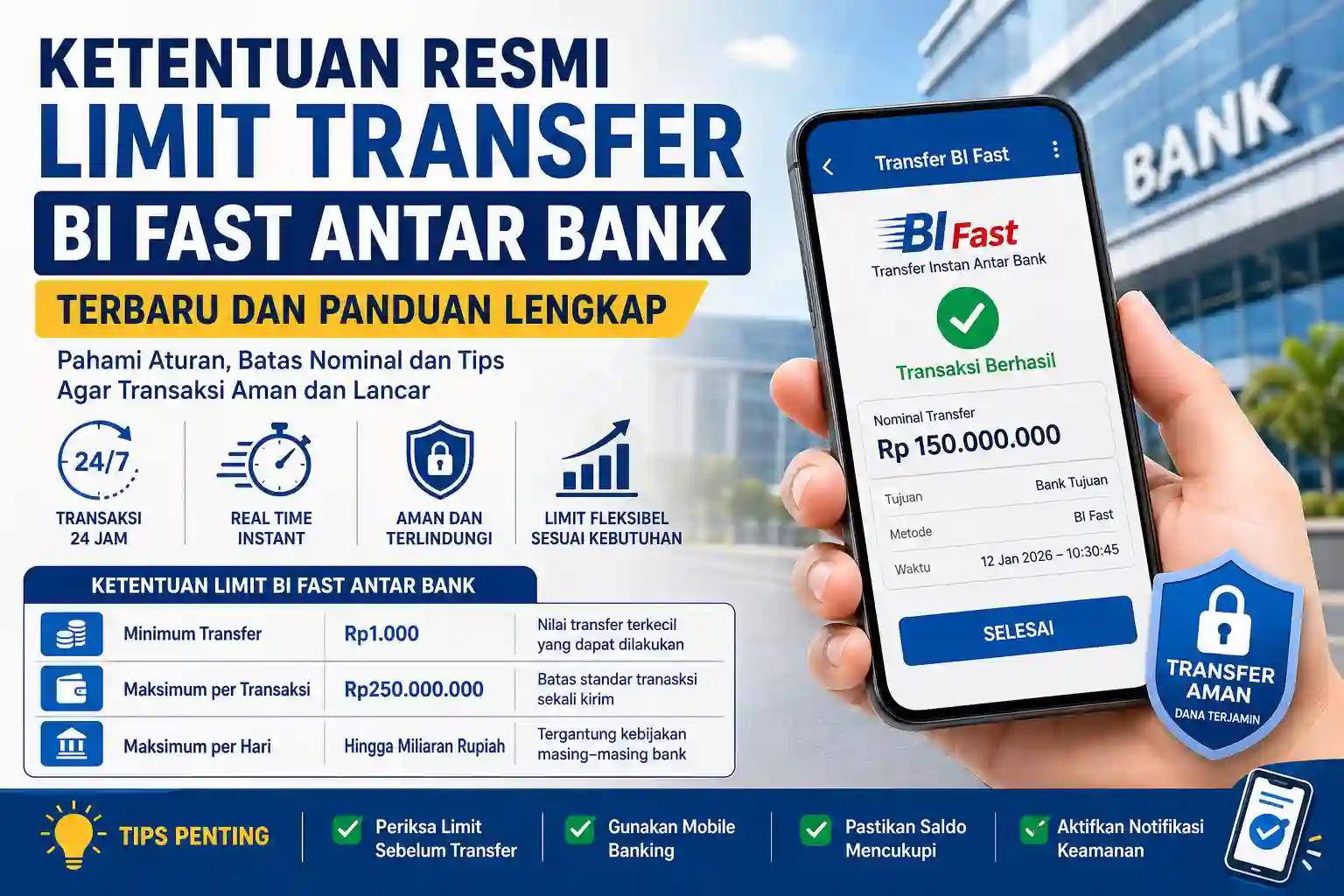 Ketentuan Resmi Limit Transfer Bi Fast Antar Bank