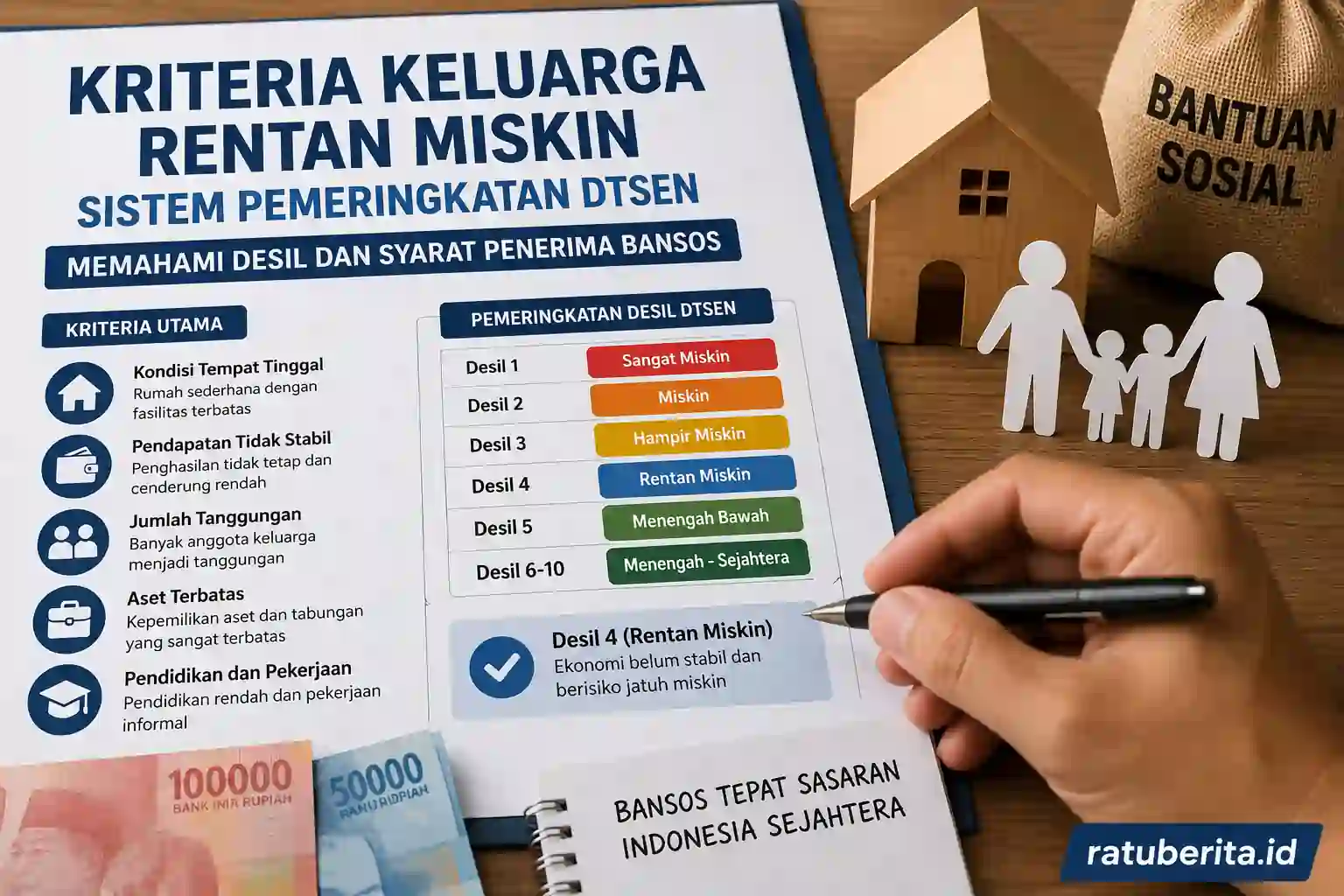 Kriteria Keluarga Rentan Miskin Sistem Pemeringkatan Dtsen