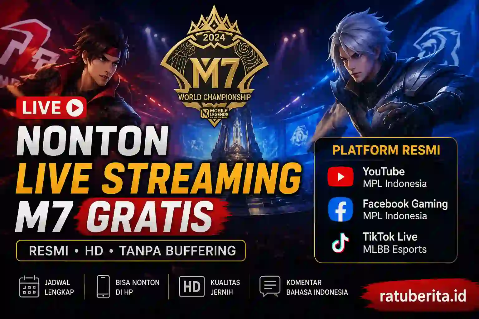 Link Cara Nonton Live Streaming M7 Gratis