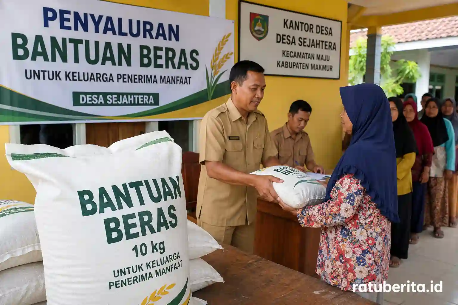 Lokasi Ambil Bantuan Beras Desa