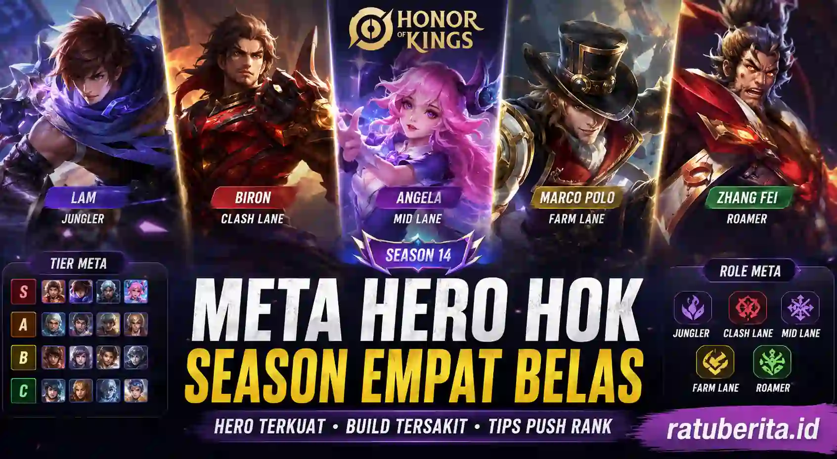 Meta Hero Hok Season Empat Belas