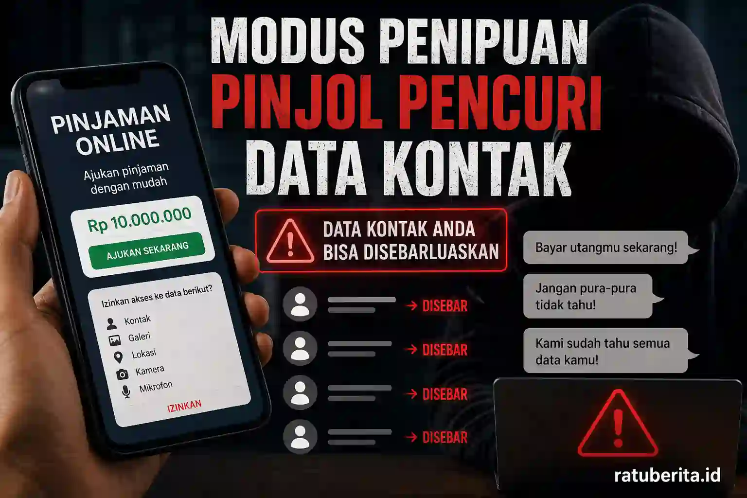 Modus Penipuan Pinjol Pencuri Data Kontak