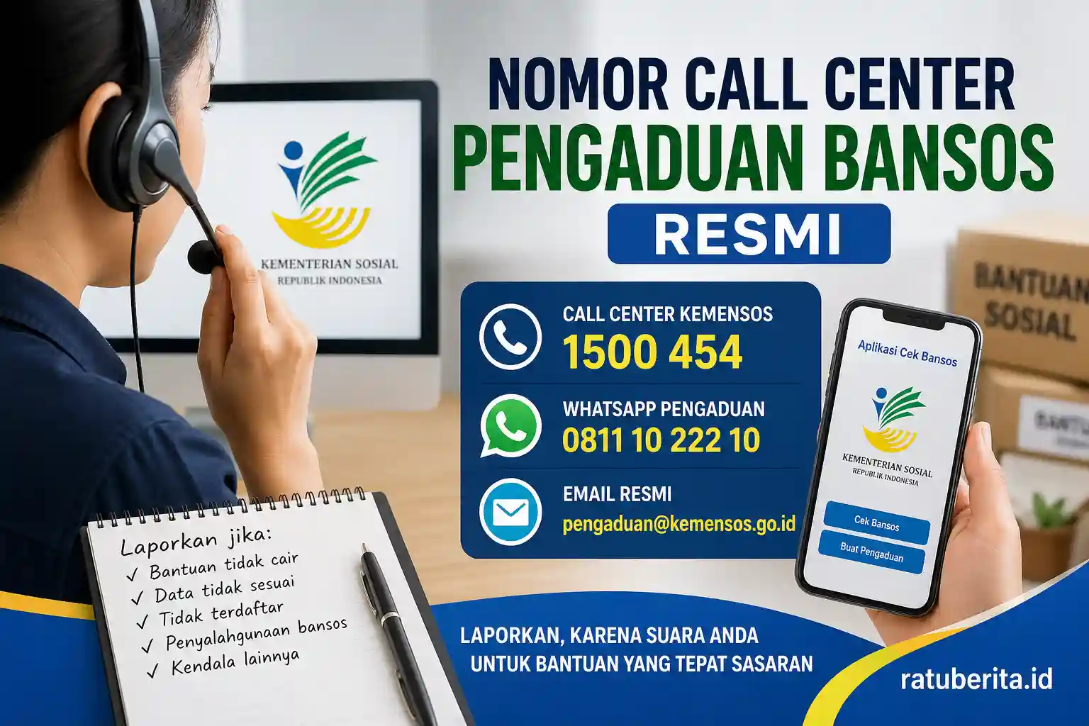 Nomor Call Center Pengaduan Bansos Resmi