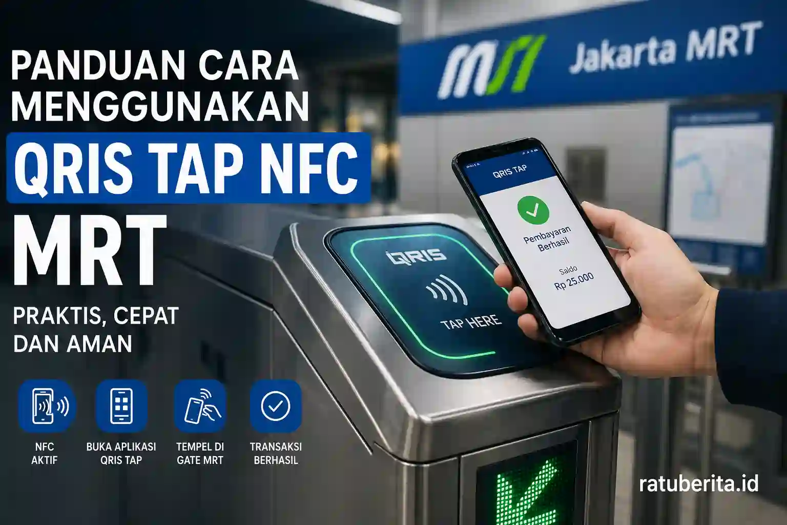 Panduan Cara Menggunakan Qris Tap Nfc Mrt