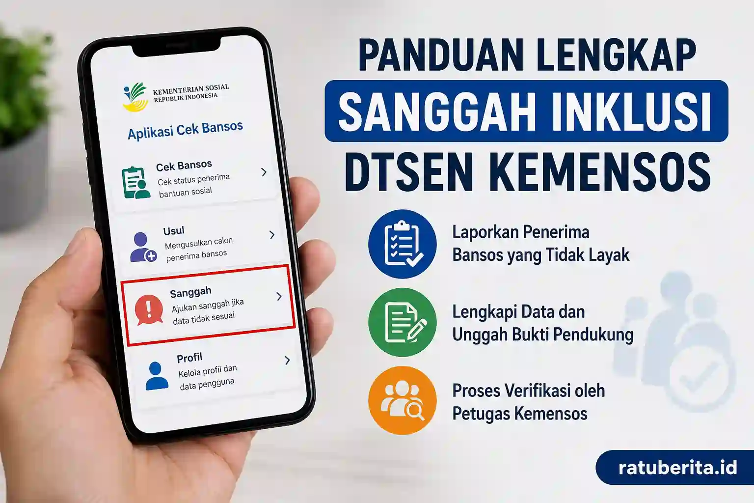 Panduan Lengkap Sanggah Inklusi Dtsen Aplikasi Kemensos