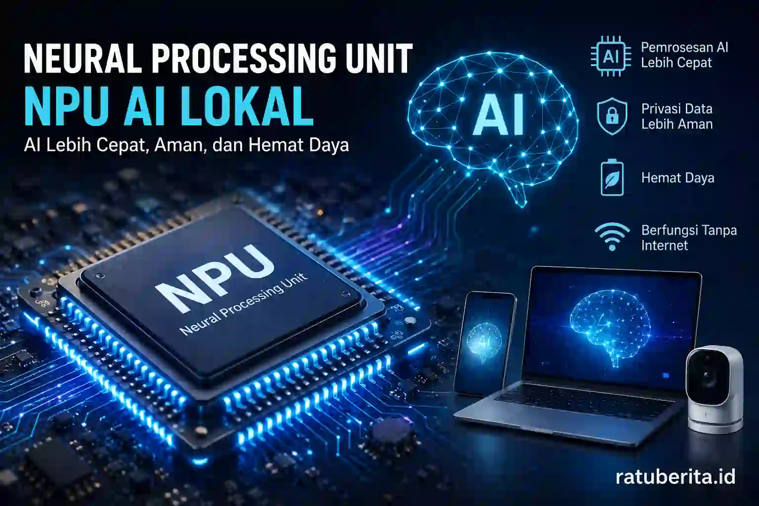 Pemrosesan Neural Processing Unit Npu Ai Lokal
