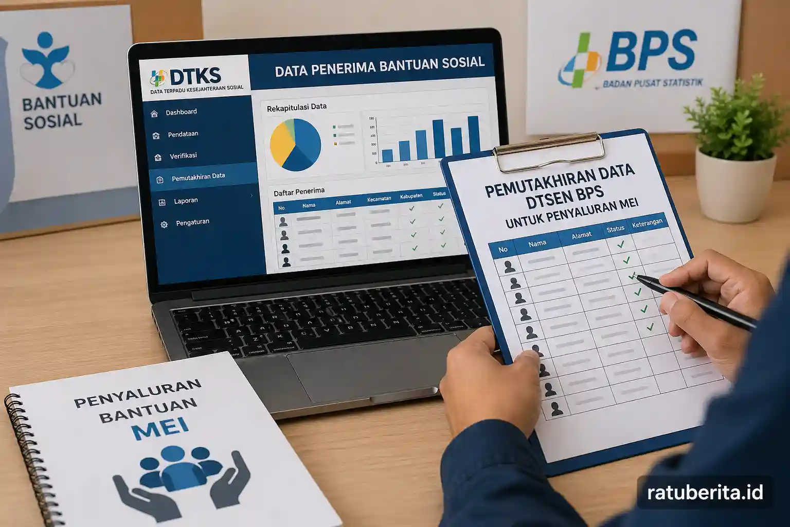 Pemutakhiran Data Dtsen Bps Untuk Penyaluran Mei