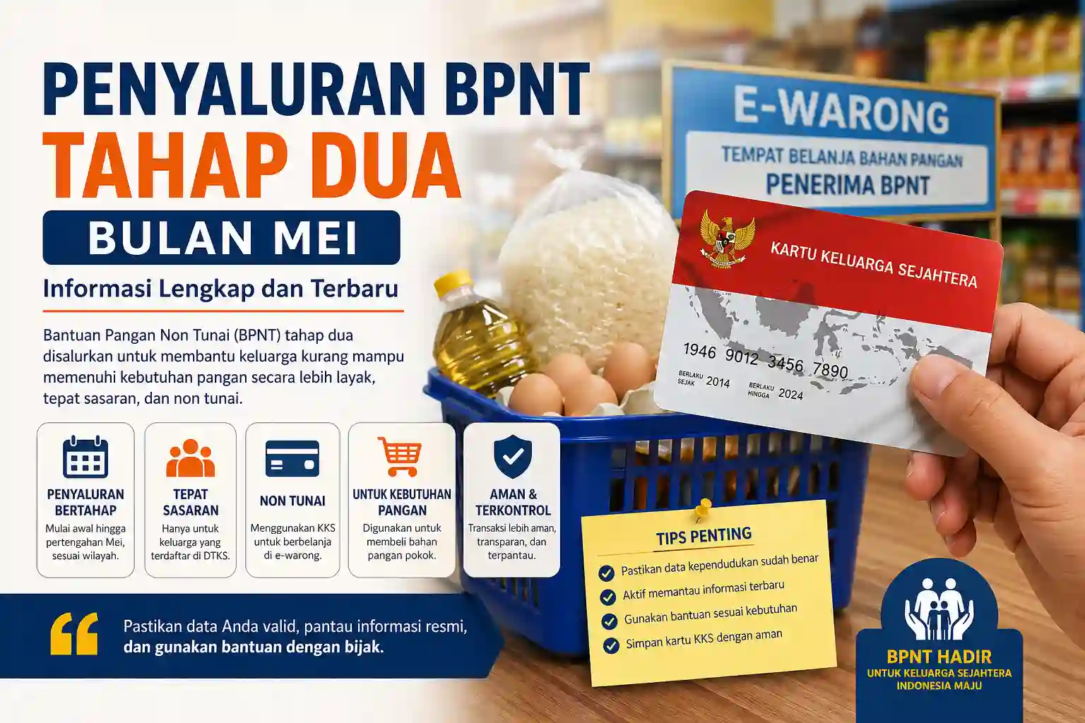 Penyaluran Bpnt Tahap Dua Bulan Mei