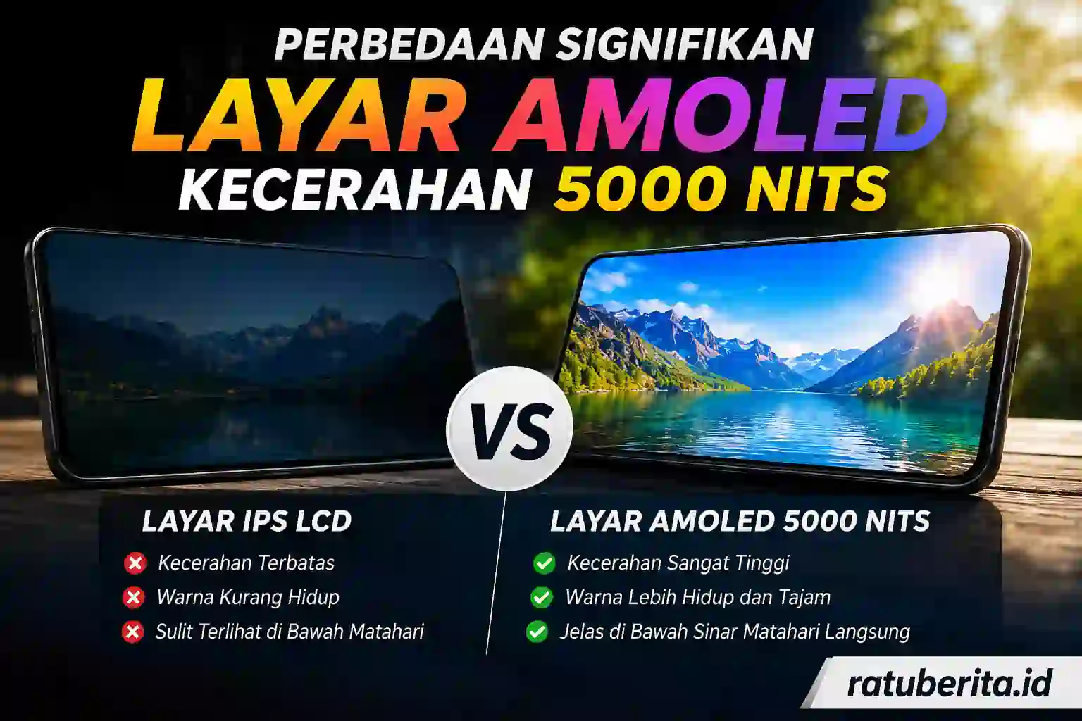 Perbedaan Signifikan Layar Amoled Kecerahan 5000 Nits