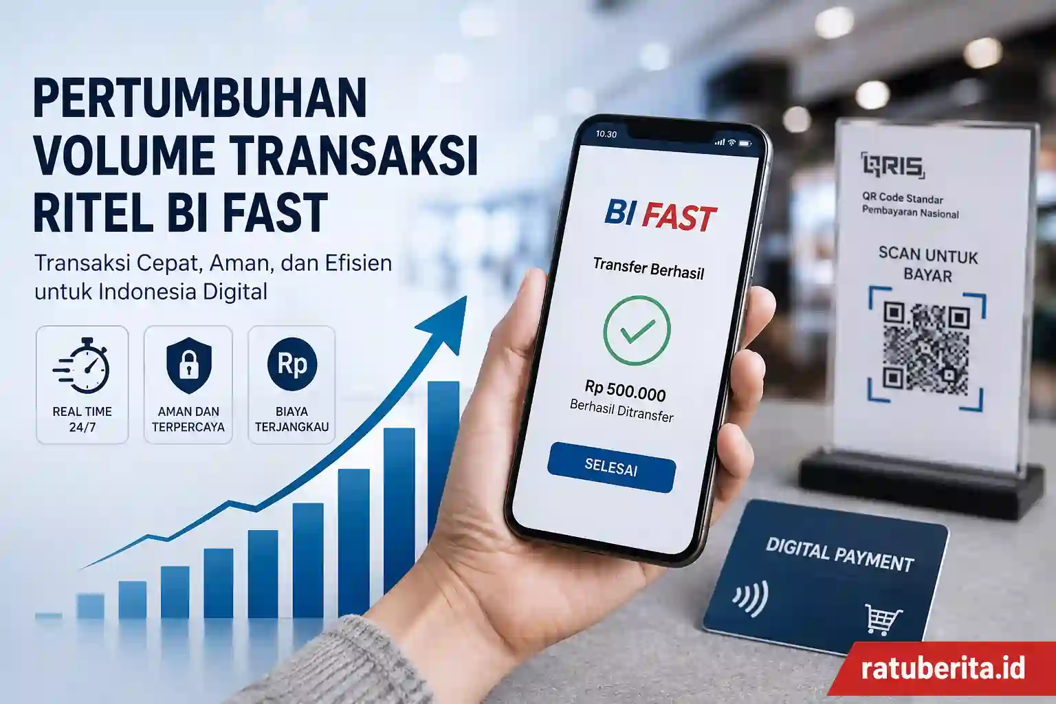Pertumbuhan Volume Transaksi Ritel Bi Fast