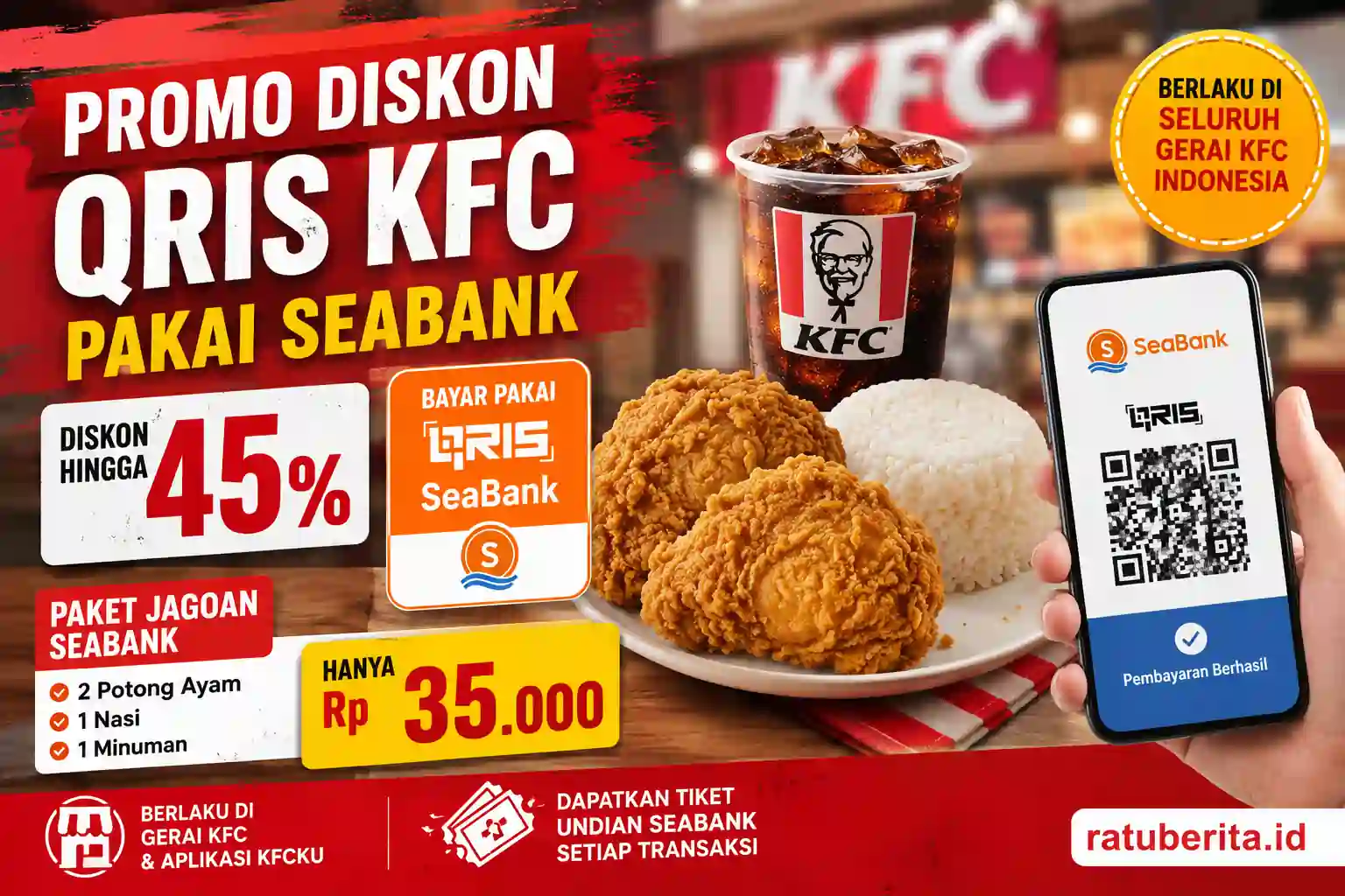 Promo Diskon Qris Kfc Pakai Seabank