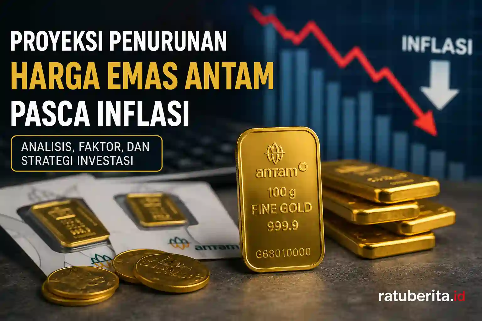 Proyeksi Penurunan Harga Emas Antam Pasca Inflasi