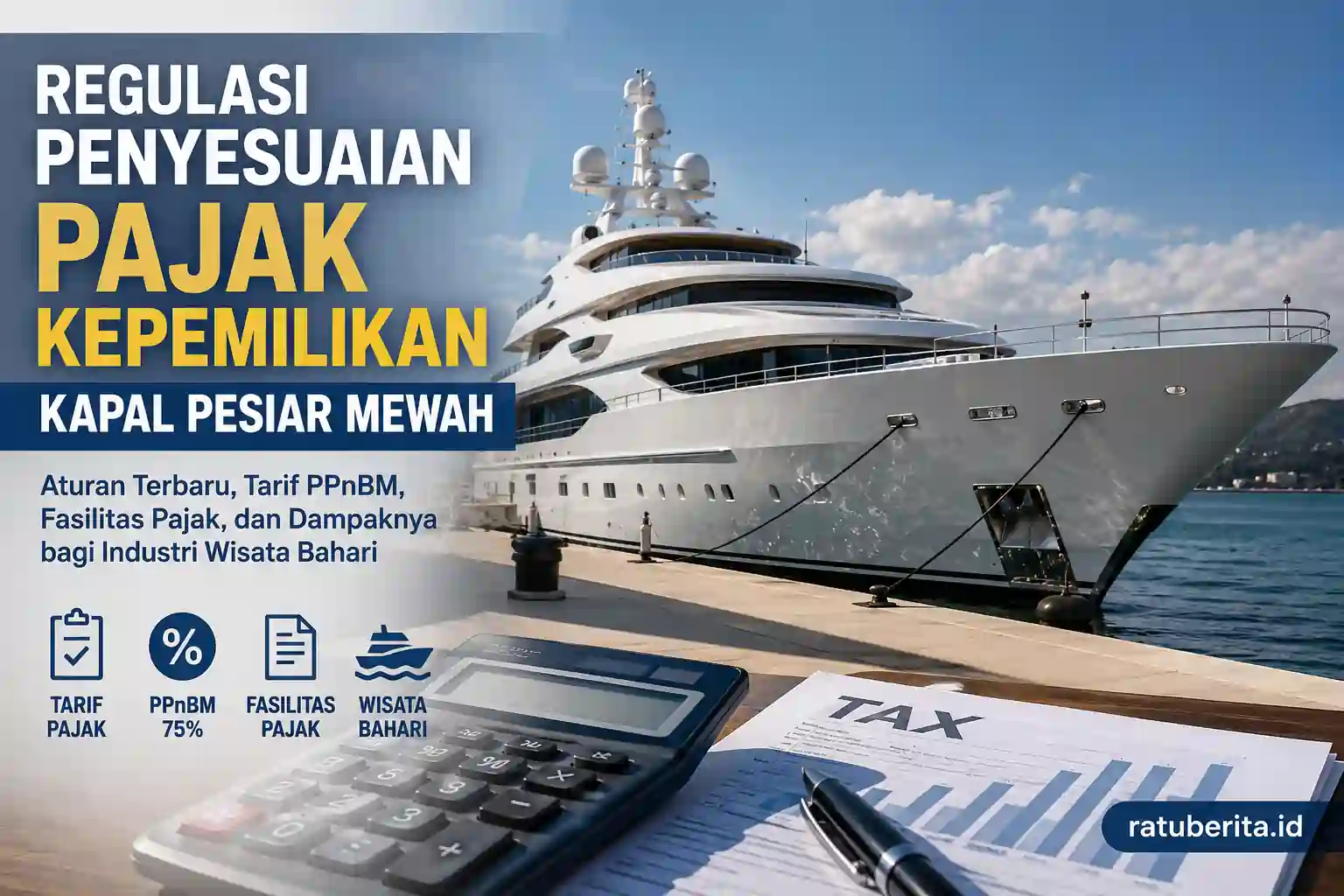 Regulasi Penyesuaian Pajak Kepemilikan Kapal Pesiar Mewah