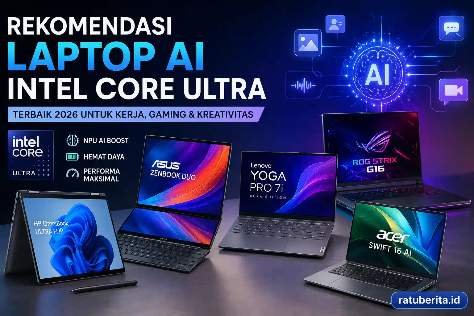 Rekomendasi Laptop Ai Intel Core Ultra Terbaik 2026 Baru