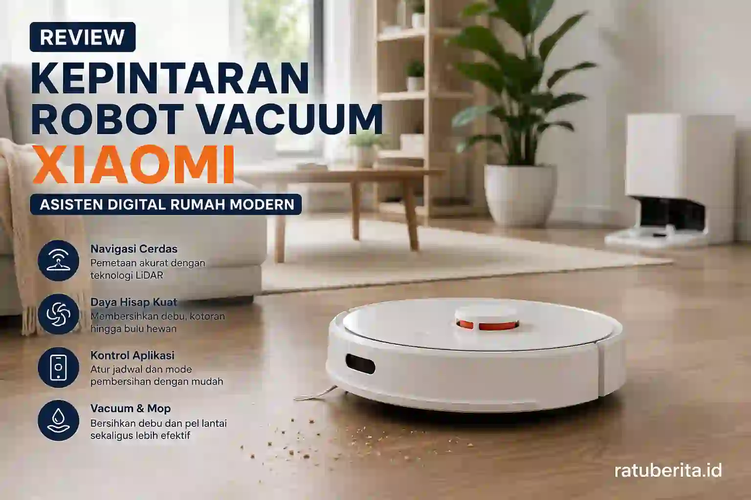 Review Kepintaran Robot Vacuum Xiaomi Asisten Digital
