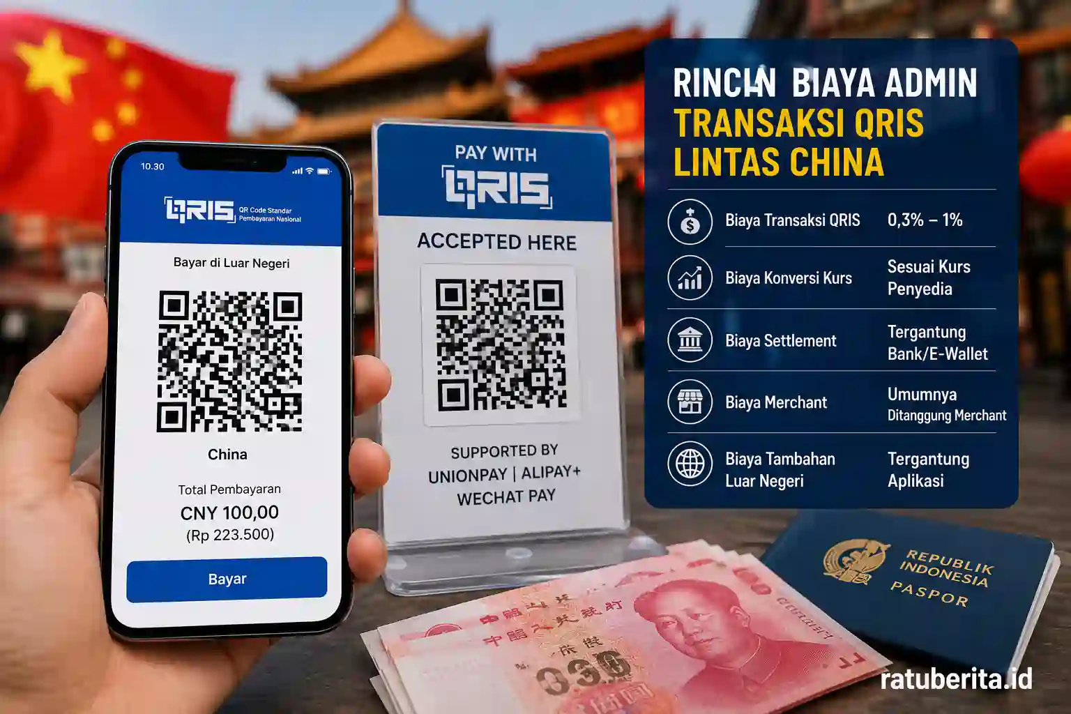 Rincian Biaya Admin Transaksi Qris Lintas China