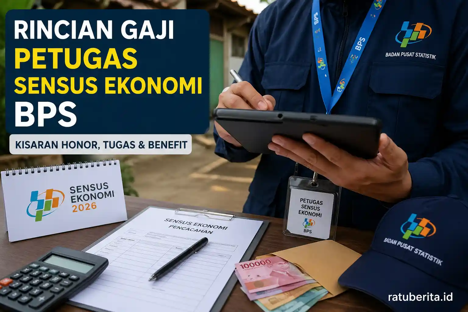 Rincian Gaji Petugas Sensus Ekonomi Bps