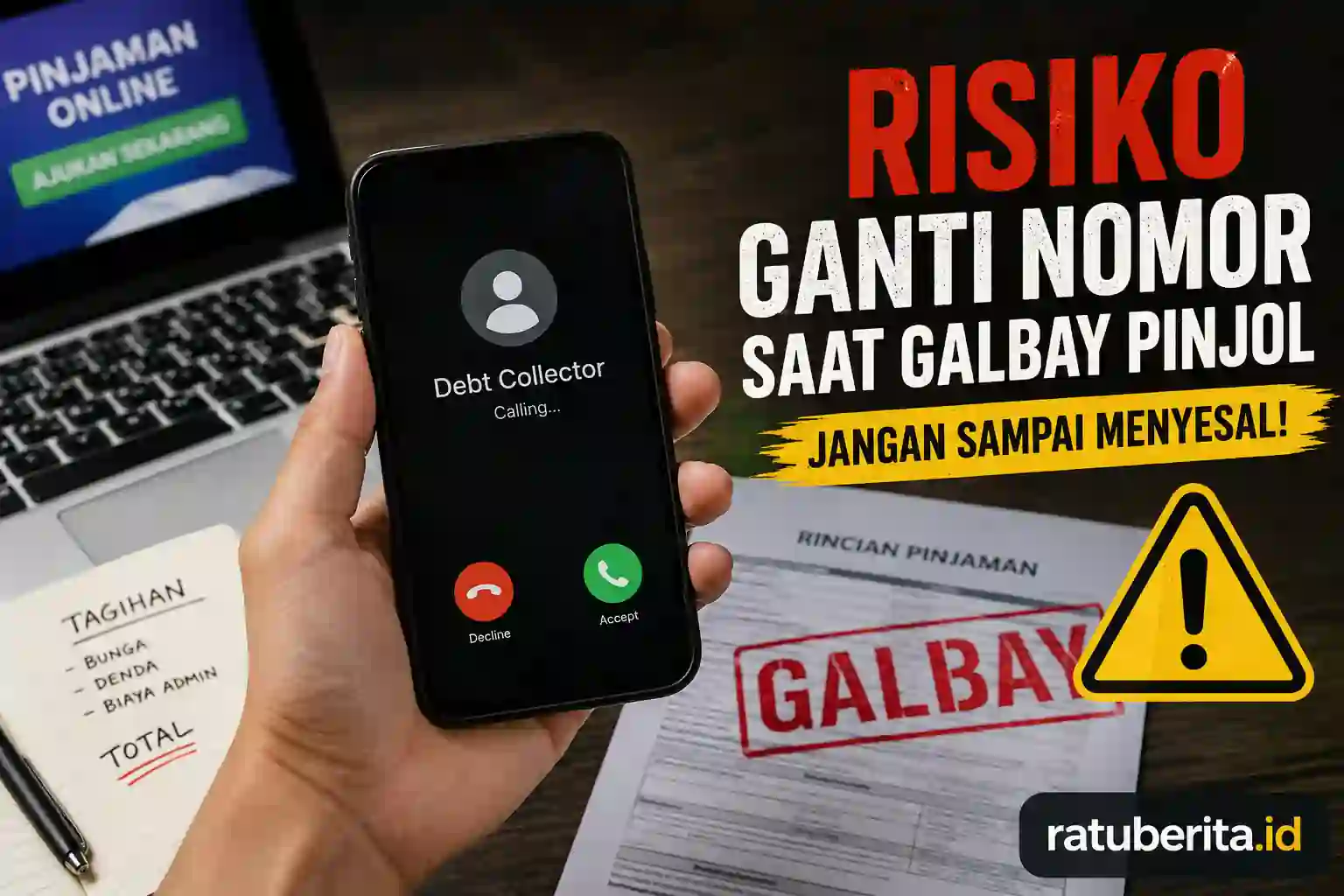 Risiko Ganti Nomor Saat Galbay Pinjol