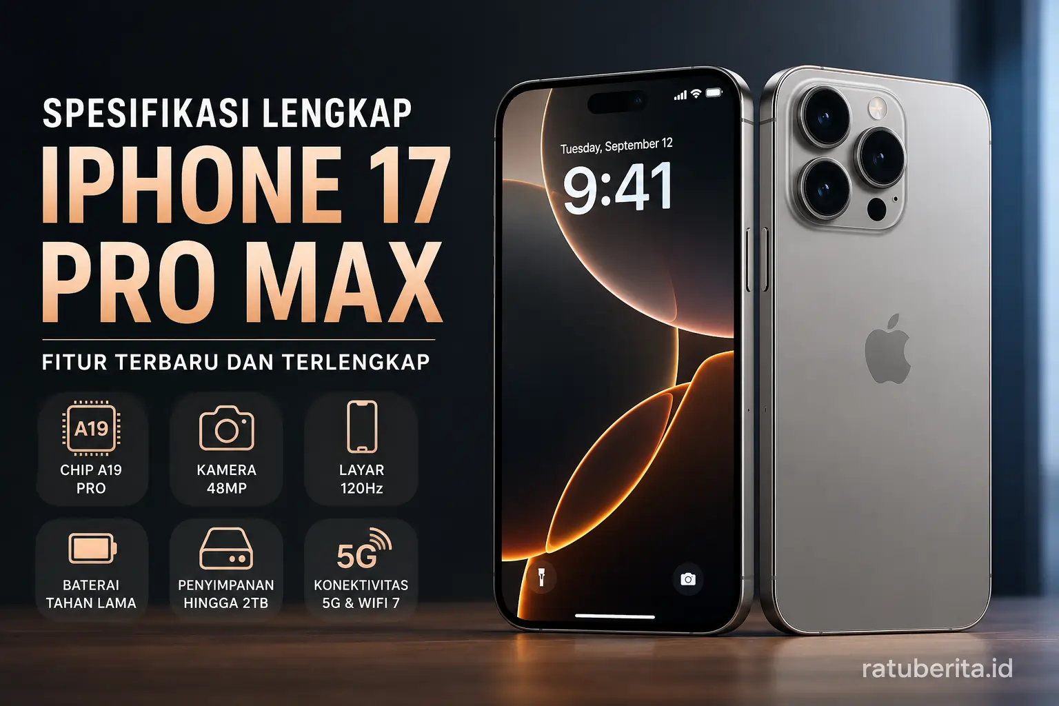 Spesifikasi Lengkap Iphone Tujuh Belas Pro Max