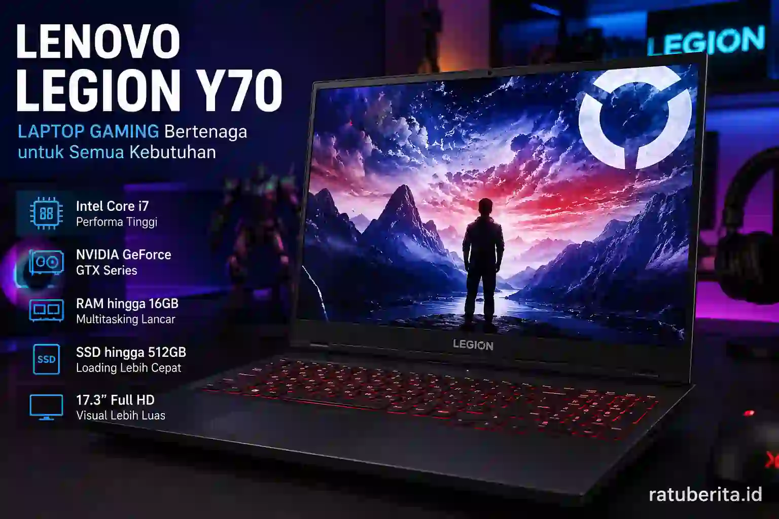 Spesifikasi Performa Laptop Gaming Lenovo Legion Y70