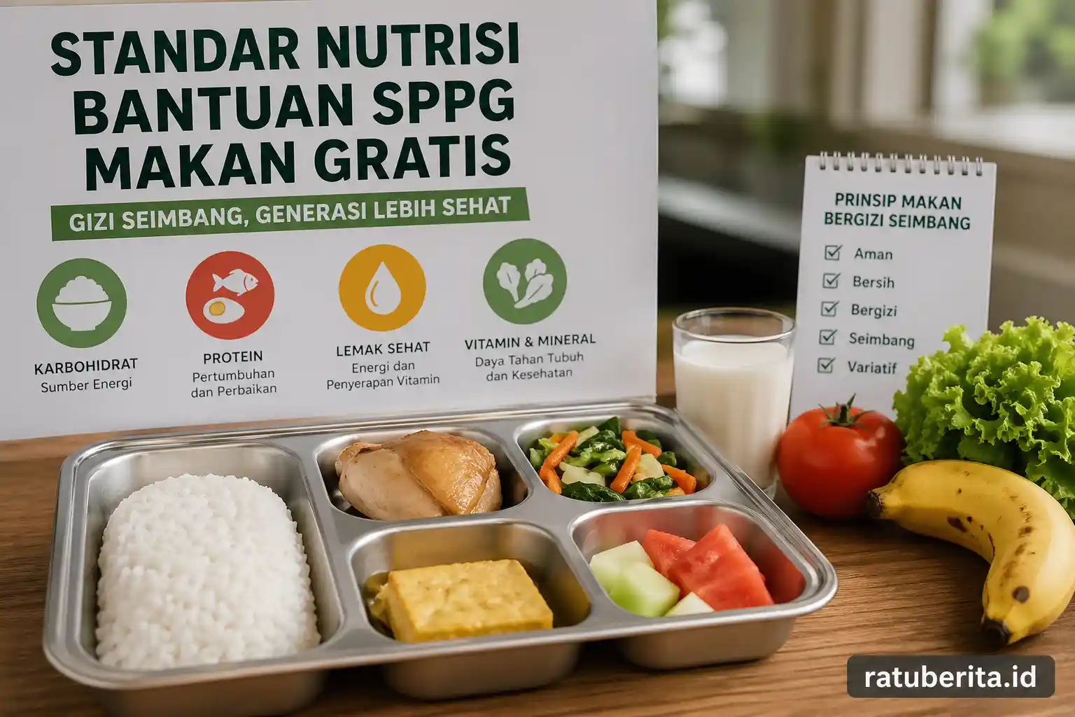 Standar Nutrisi Bantuan Sppg Makan Gratis