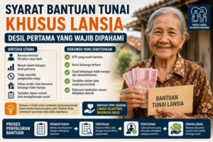 Syarat Bantuan Tunai Khusus Lansia Desil Pertama