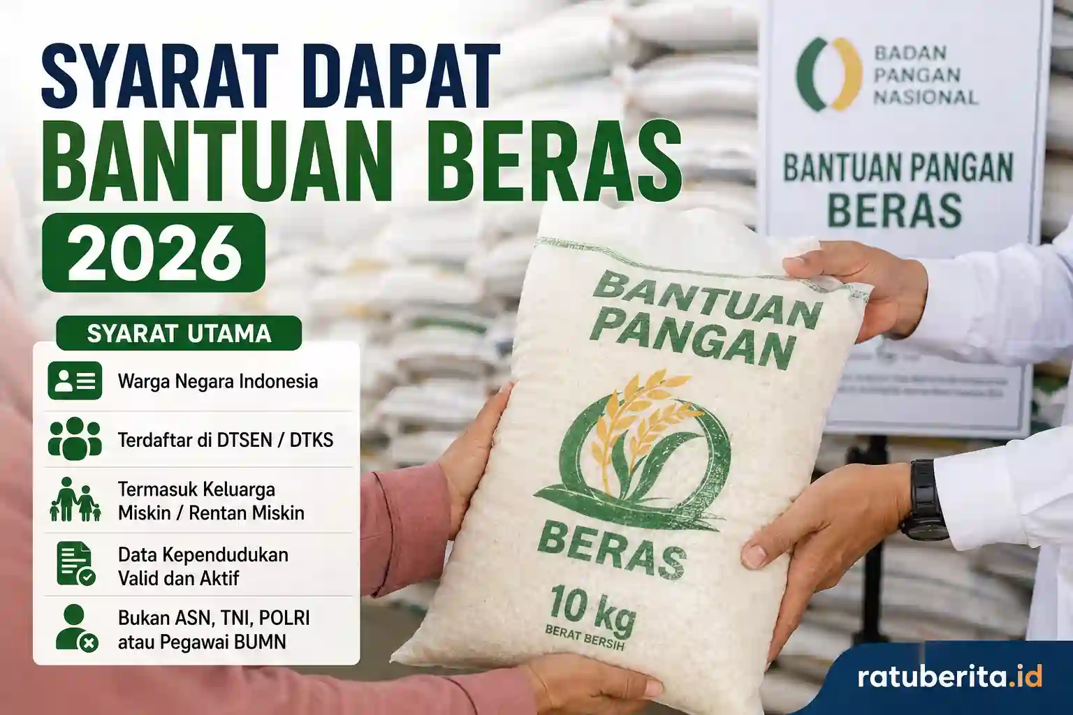 Syarat Dapat Bantuan Beras 2026