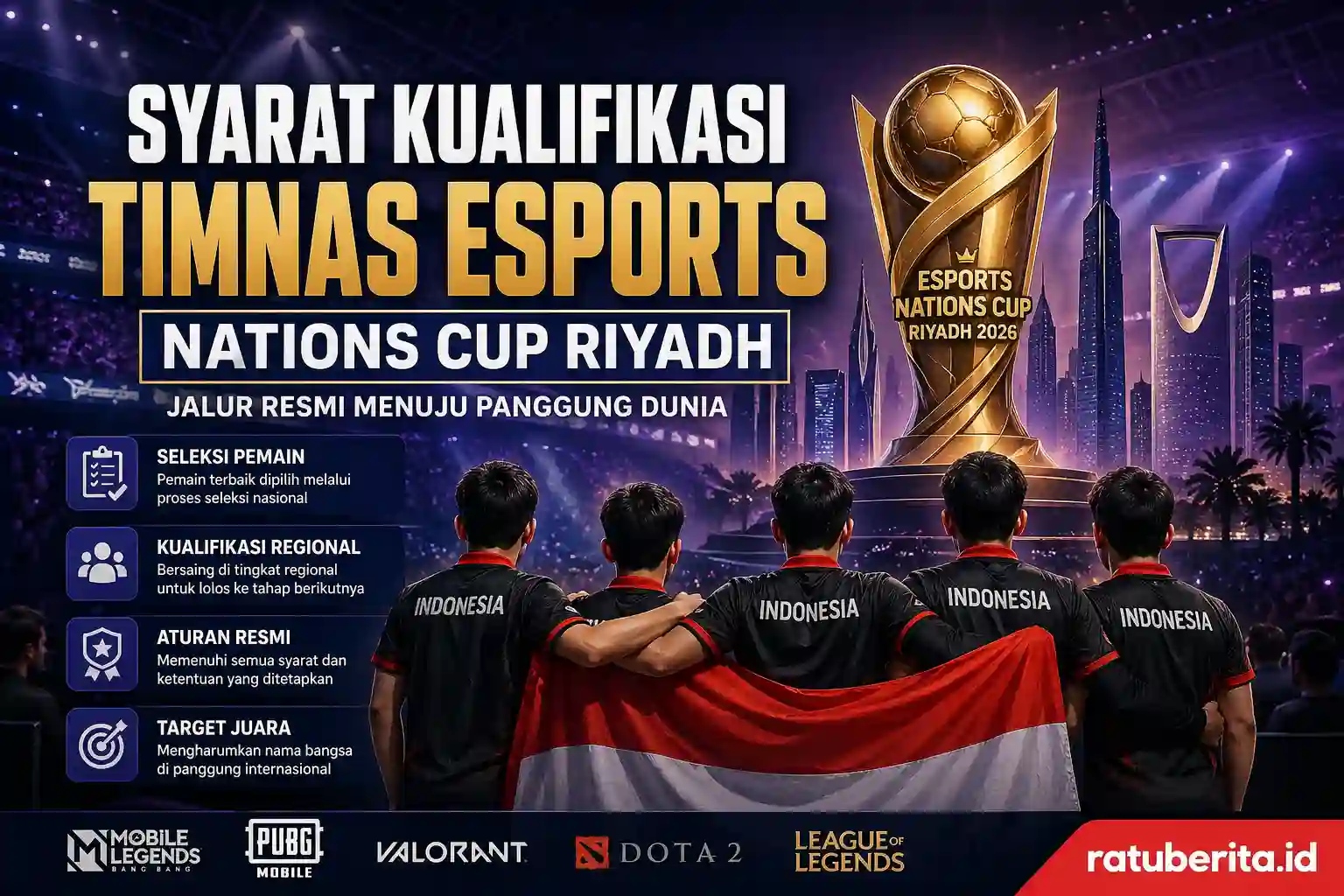 Syarat Kualifikasi Timnas Esports Nations Cup Riyadh