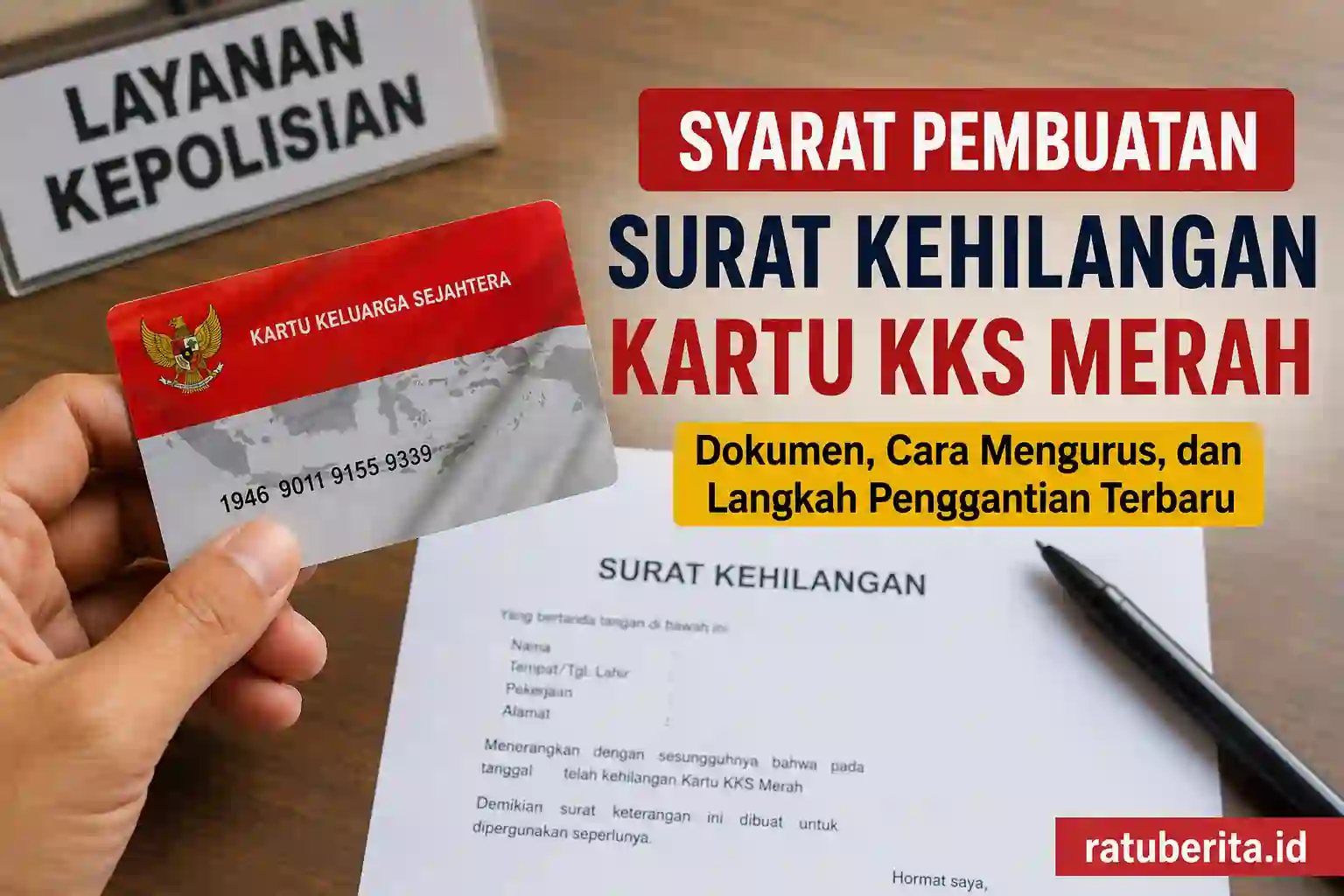 Syarat Pembuatan Surat Kehilangan Kartu Kks Merah