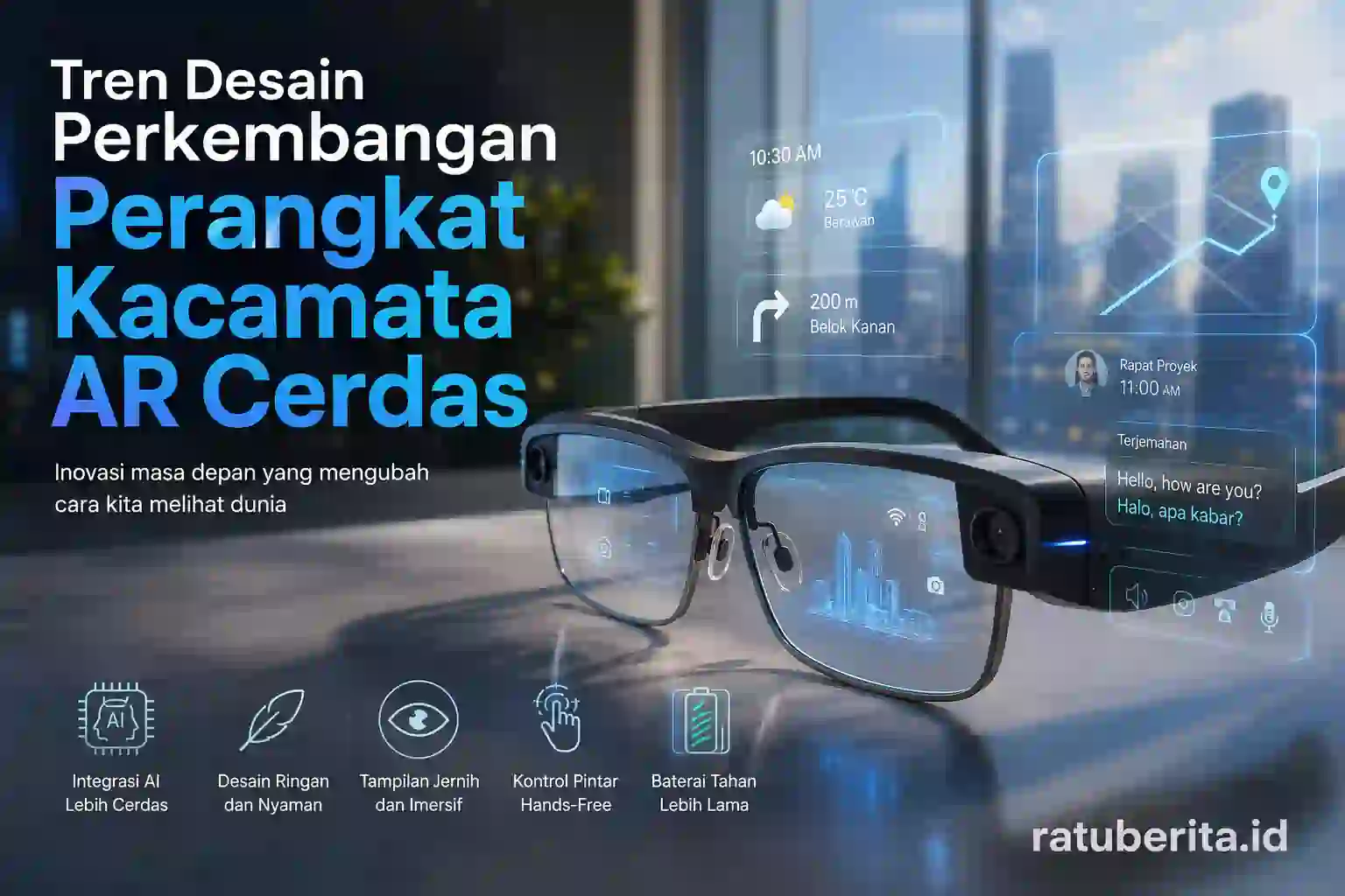 Tren Desain Perkembangan Perangkat Kacamata Ar Cerdas