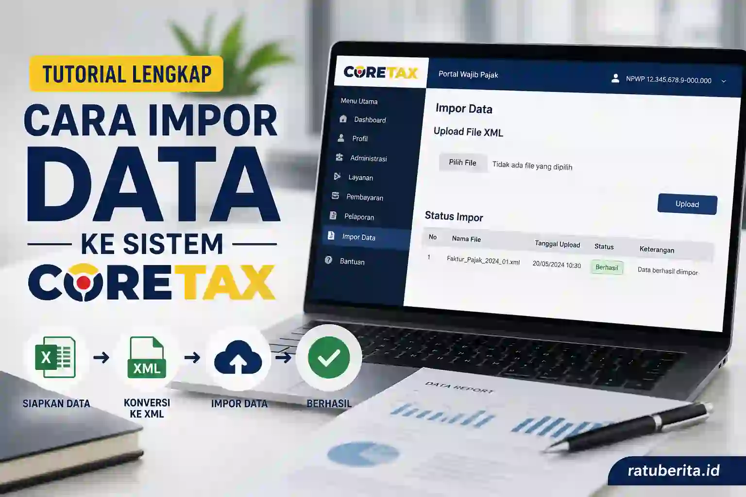 Tutorial Cara Impor Data Ke Sistem Coretax