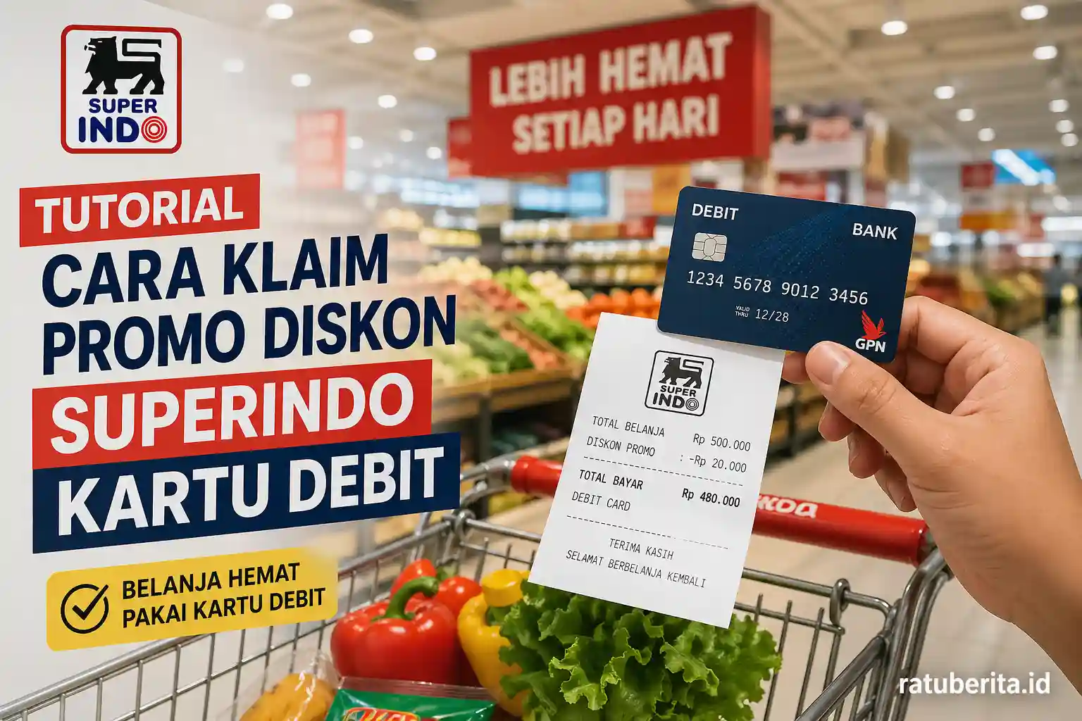 Tutorial Cara Klaim Promo Diskon Superindo Kartu Debit