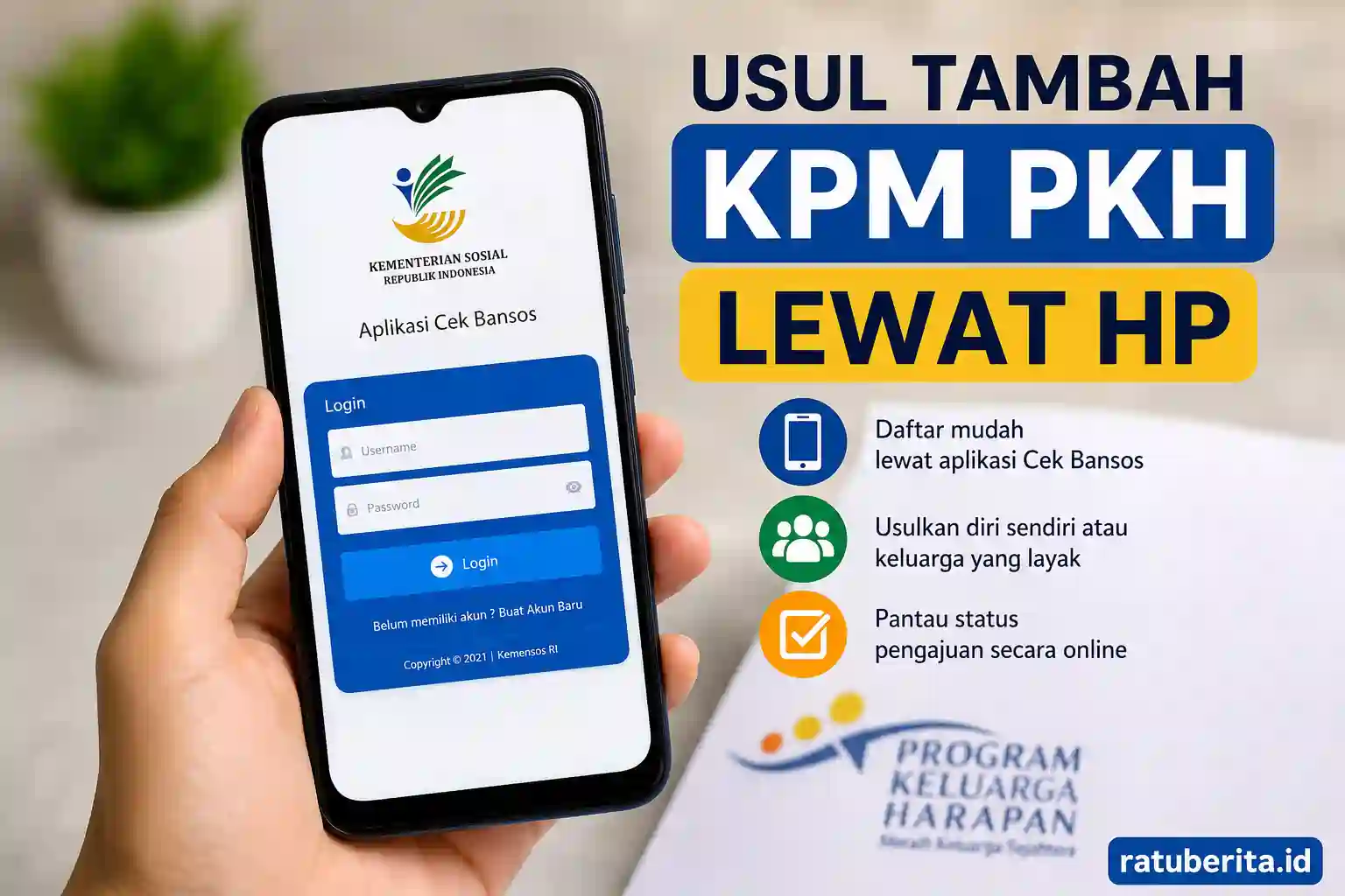 Usul Tambah KPM PKH Lewat HP
