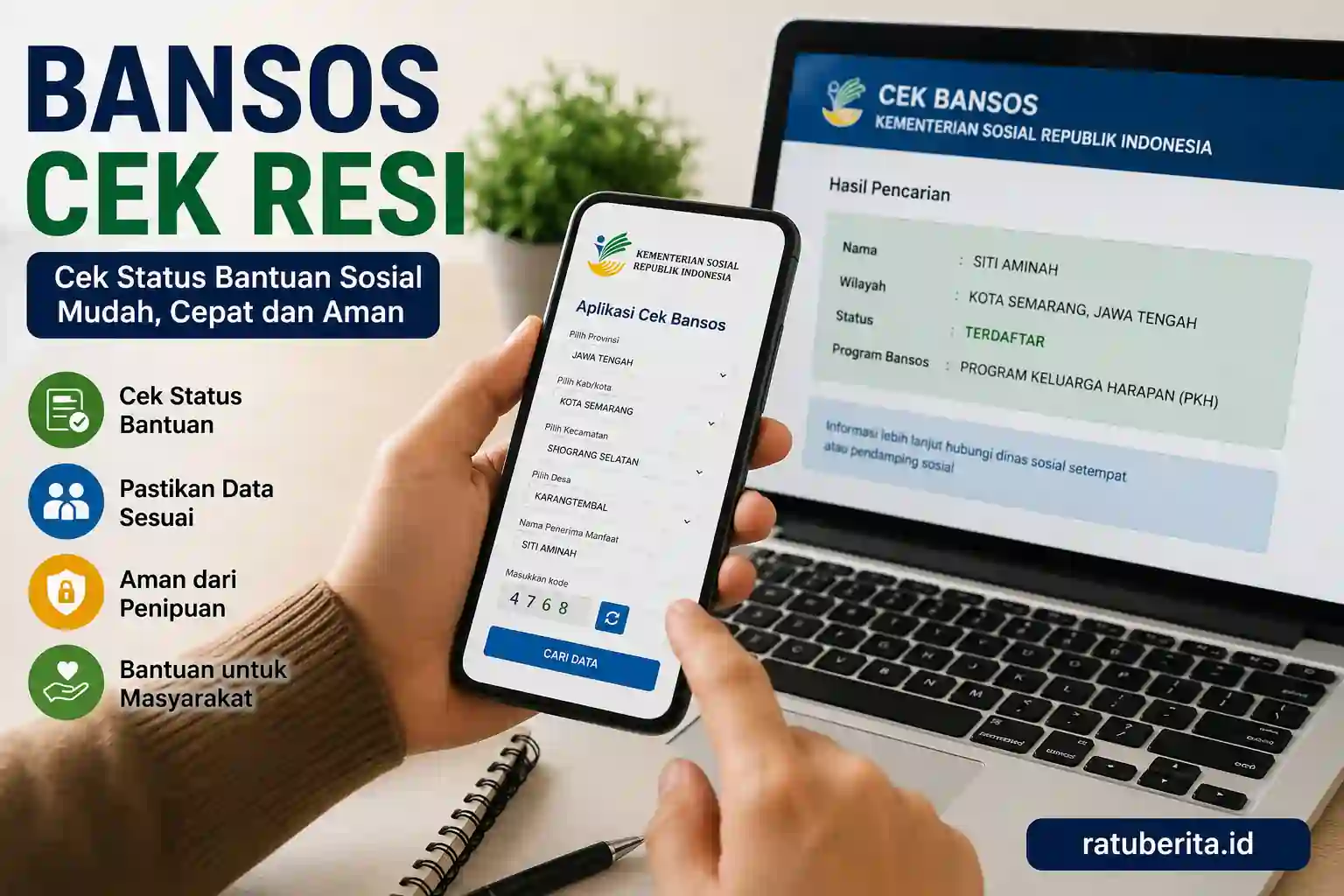 Bansos Cek Resi