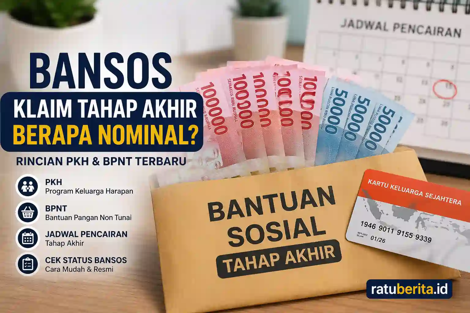 Bansos Klaim Tahap Akhir berapa nominal