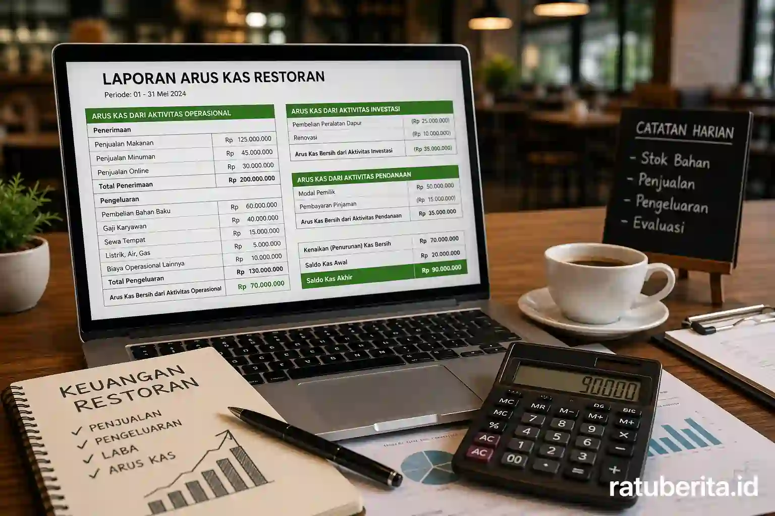 Laporan Arus Kas Restoran