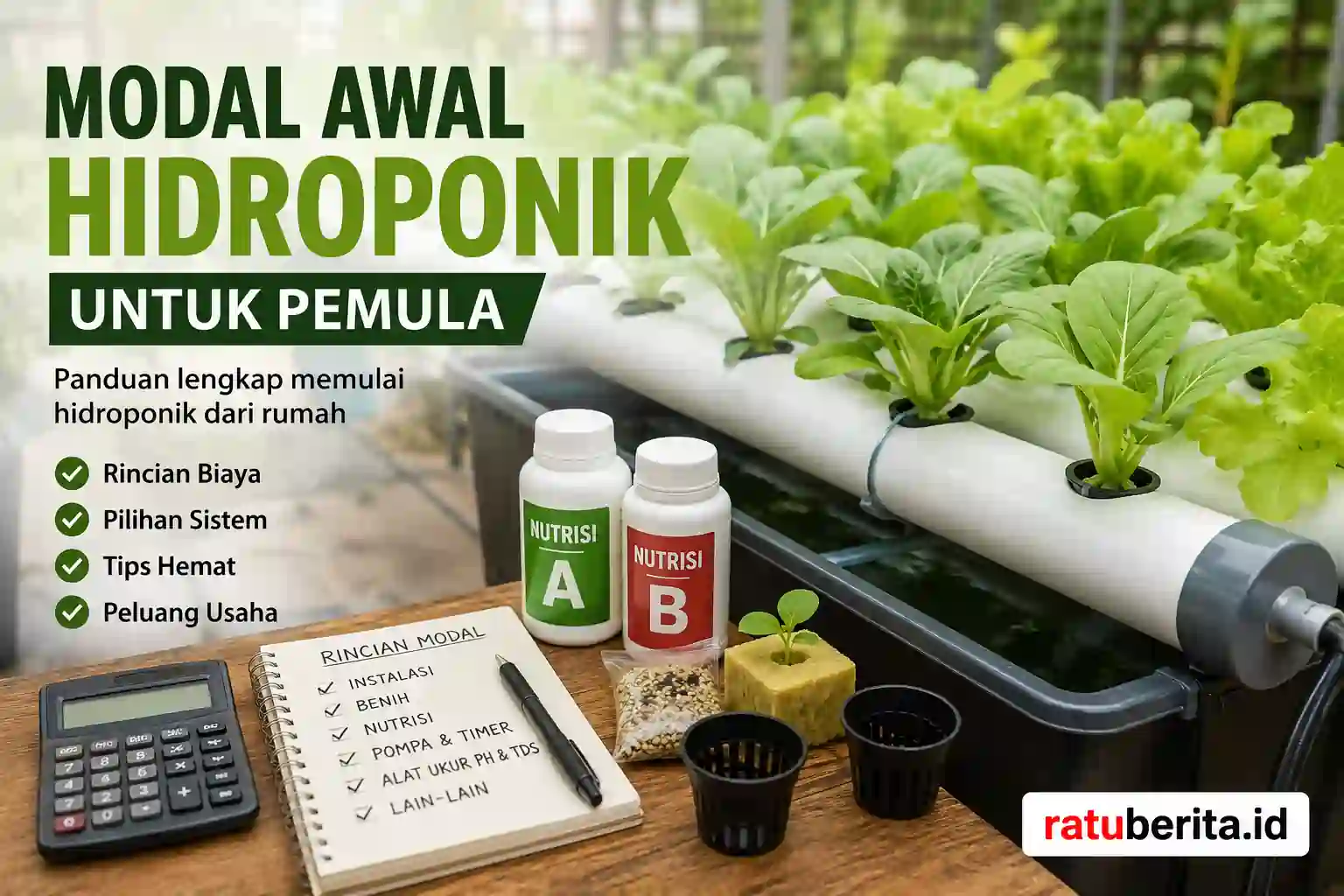 Modal Awal Hidroponik
