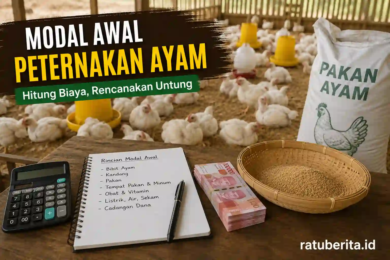 Modal Awal Peternakan Ayam