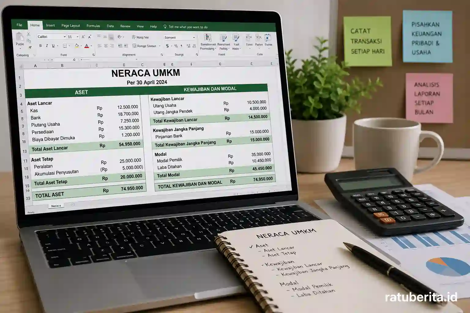 Neraca UMKM Excel