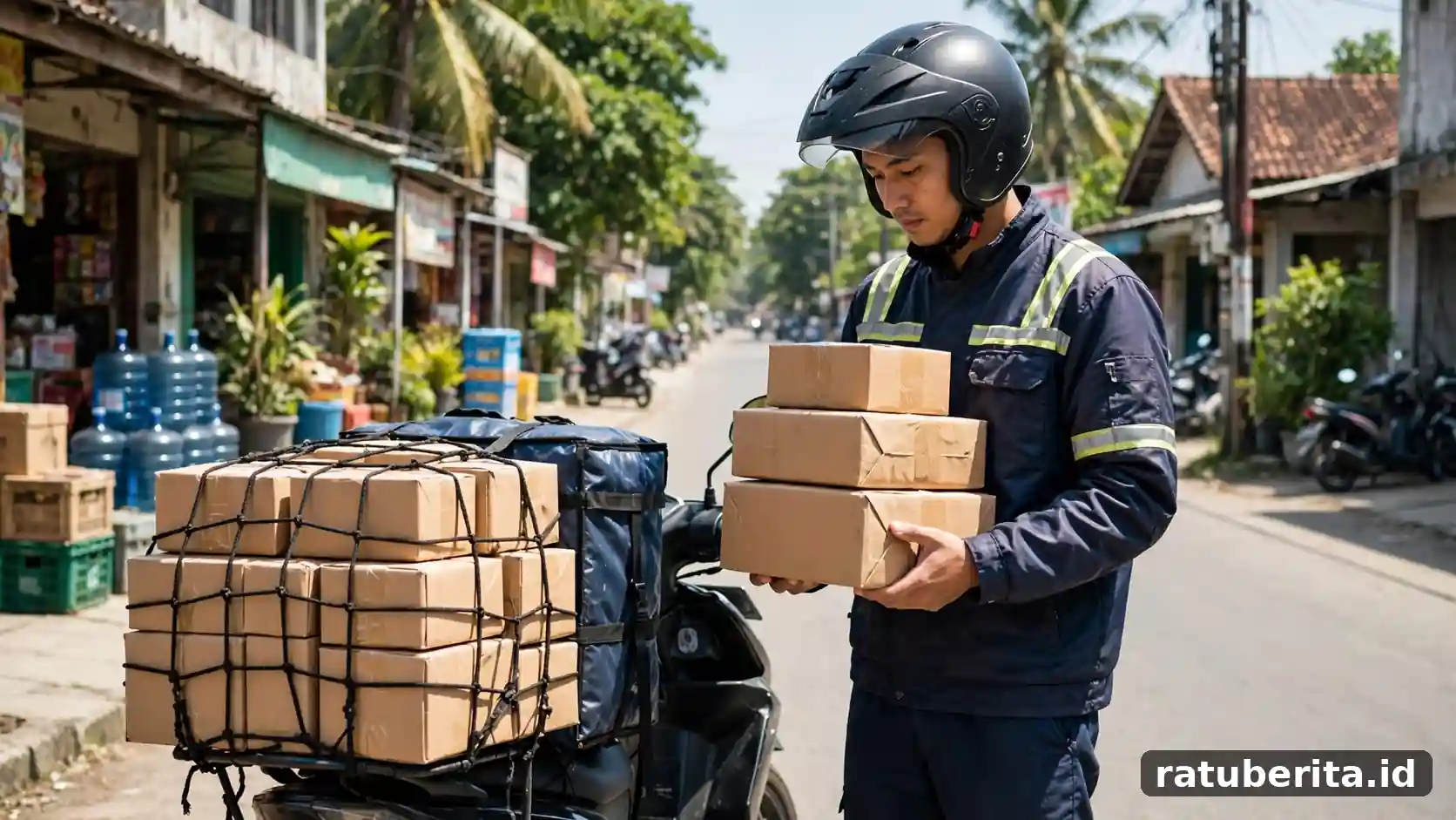 Cara Gaji Kurir Paket
