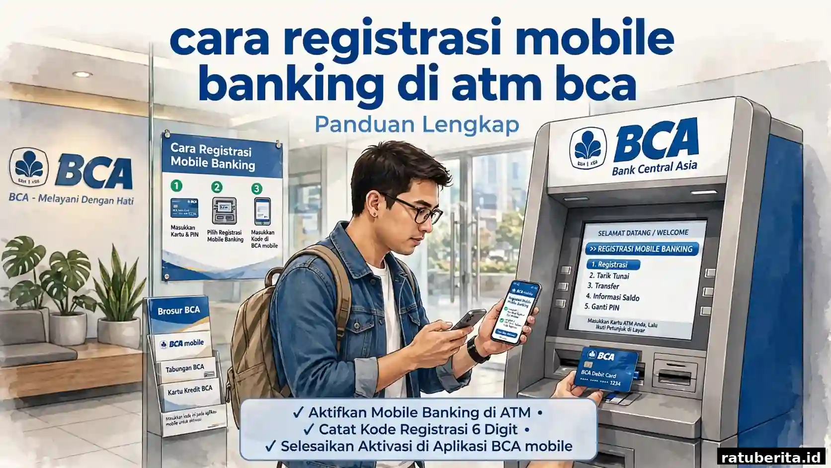 Cara Registrasi Mobile Banking Di Atm Bca