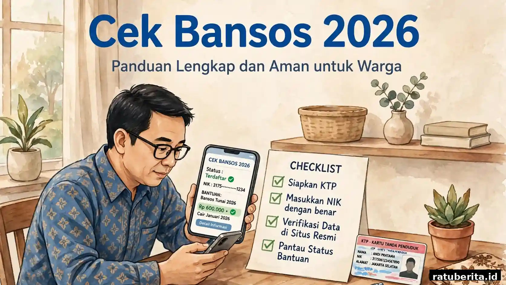 Cek Bansos 2026 Kemensos Go Id
