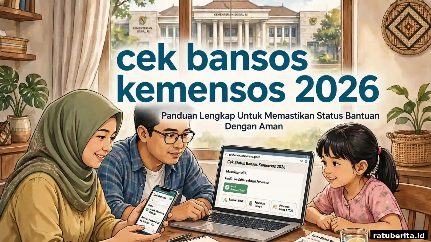Cek Bansos Kemensos 2026