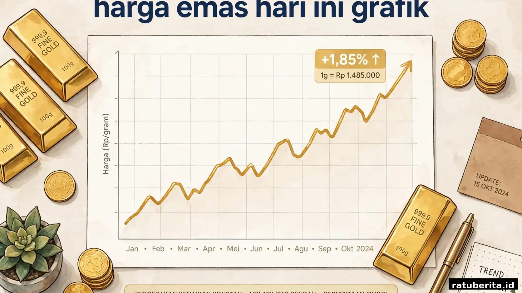 Harga Emas Hari Ini Grafik